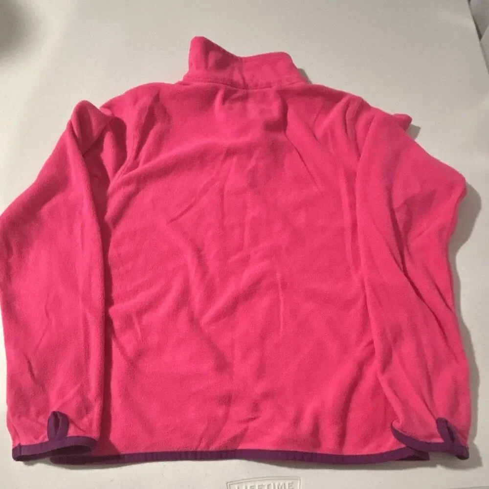 Xersion Girls Fleece 1/4 Zip Pullover Sweatshirt Lot 2 Pink/Orange: Size 10-12